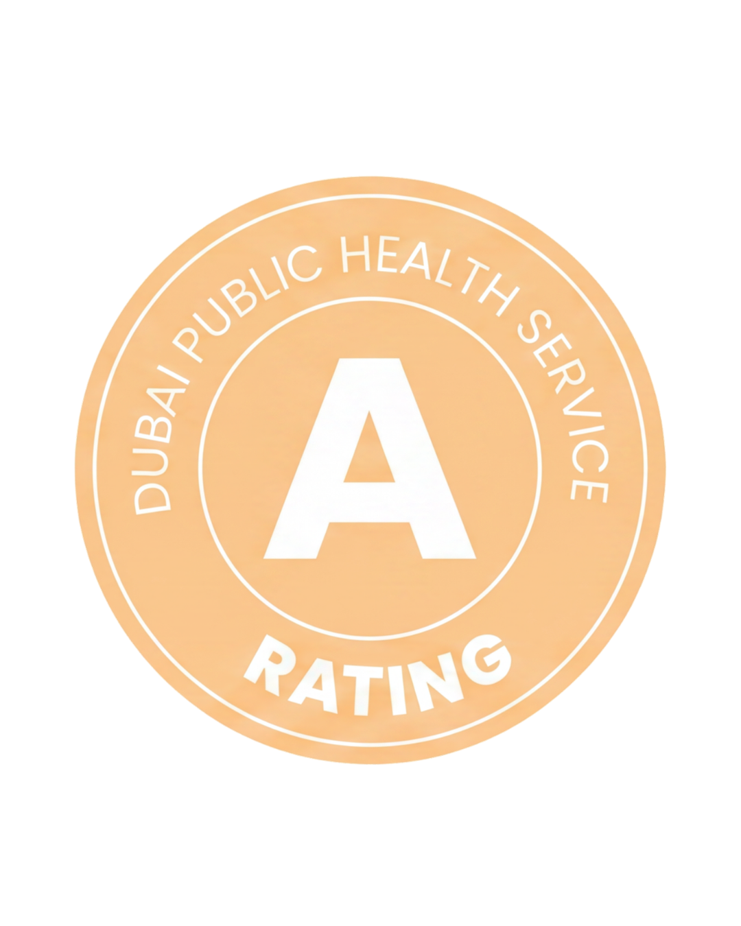 A rating from Dubai Public Health Services